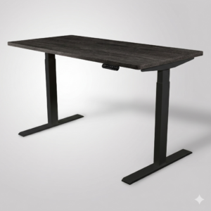 Twin 升降桌 黑梣木黑桌腳