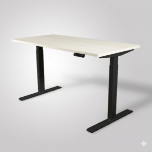 Twin 升降桌 白橡木黑桌腳